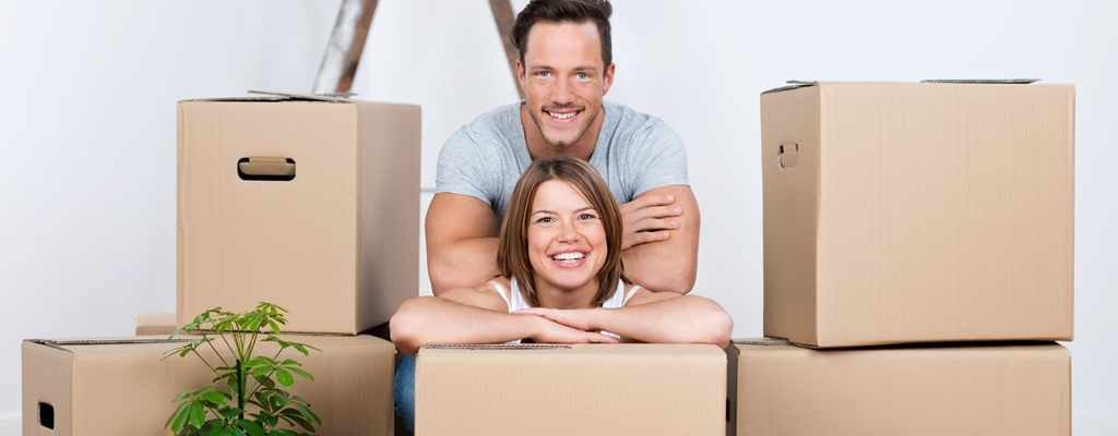 Couple with Boxes